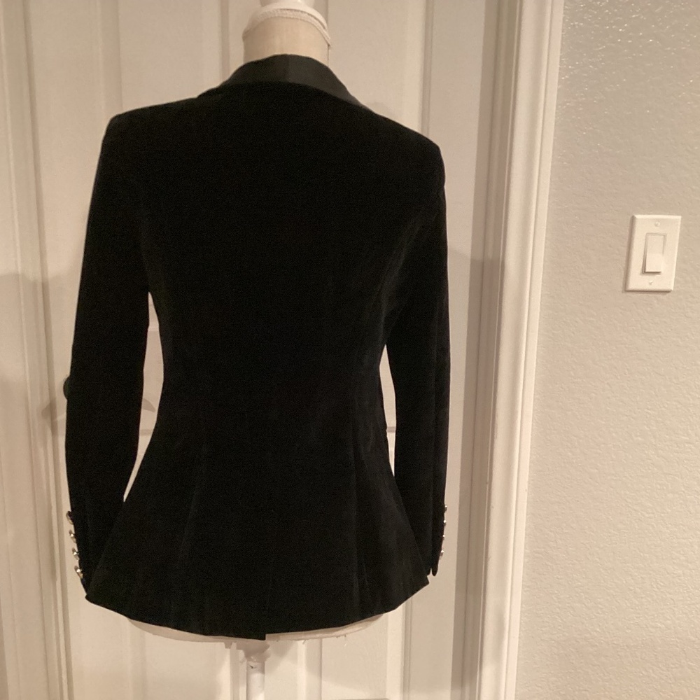The Little Velvet Black Satin Jacket, Size Small, Color Black - Picture 2 of 3